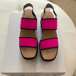 Pre Owned Stella McCartney Fabric Sandal Val/Perth/Famby.  Size 40